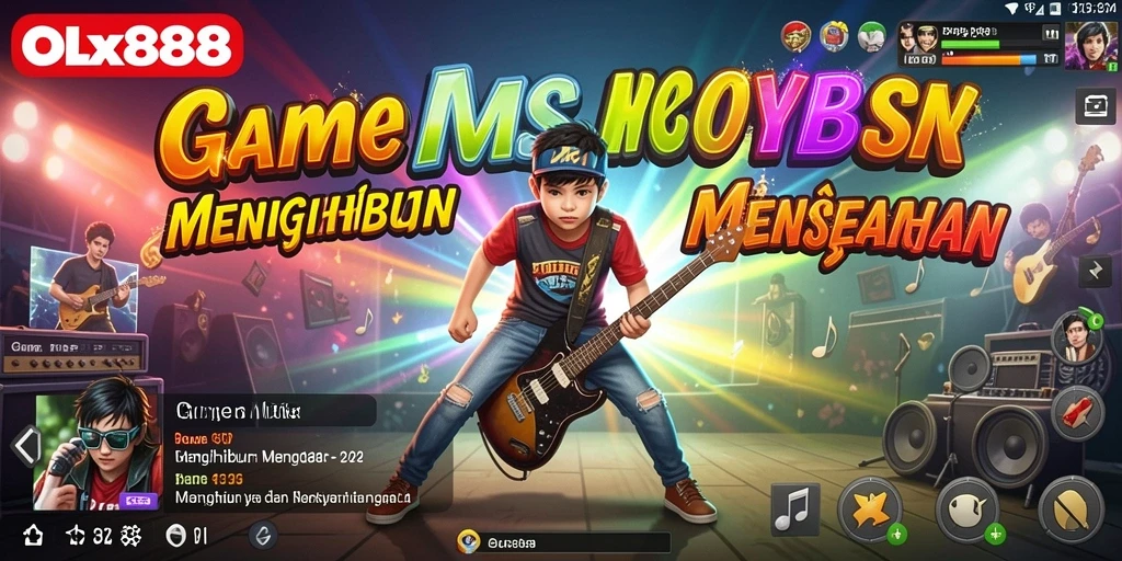 Gameplay menarik dalam OLX888 dengan musik yang menyenangkan.