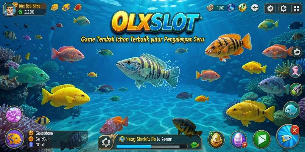 Screenshot dari gameplay menampilkan serunya menangkap ikan di OLXSLOT.