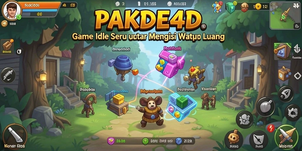 Klip gameplay PAKDE4D menampilkan pengalaman Idle yang mengasyikkan.