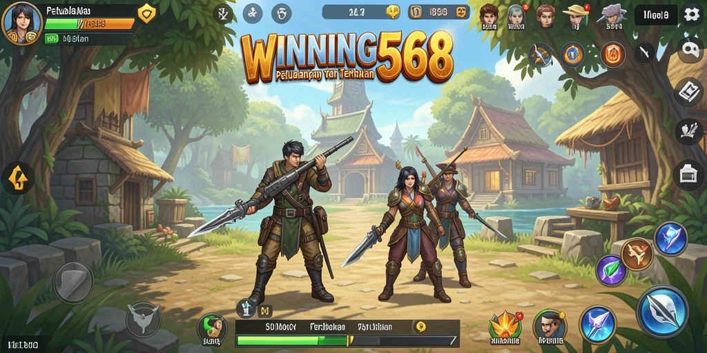 Tampilan gameplay menarik dari WINNING568 di dunia terbuka.